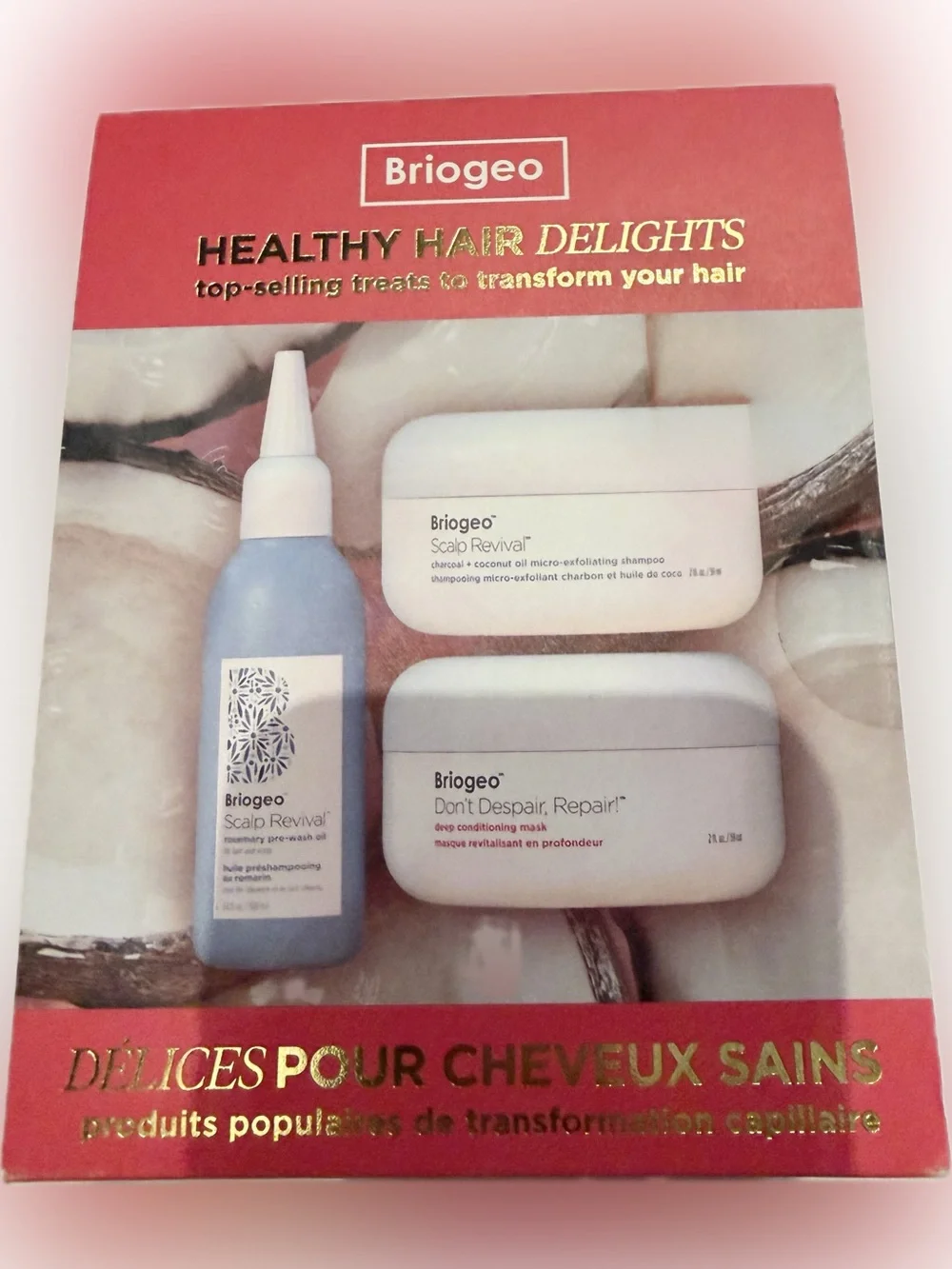 Briogeo Set | full size Rosemary Oil + mini Micro-Exfoliating Shampoo & mask
